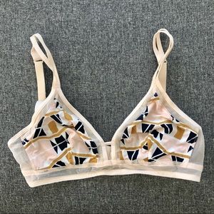 Lively Mesh Trim Bralette